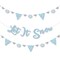 Big Dot of Happiness Winter Wonderland - Snowflake Holiday Party & Winter Wedding Letter Banner Decor - 36 Banner Cutouts & Let It Snow Banner Letters